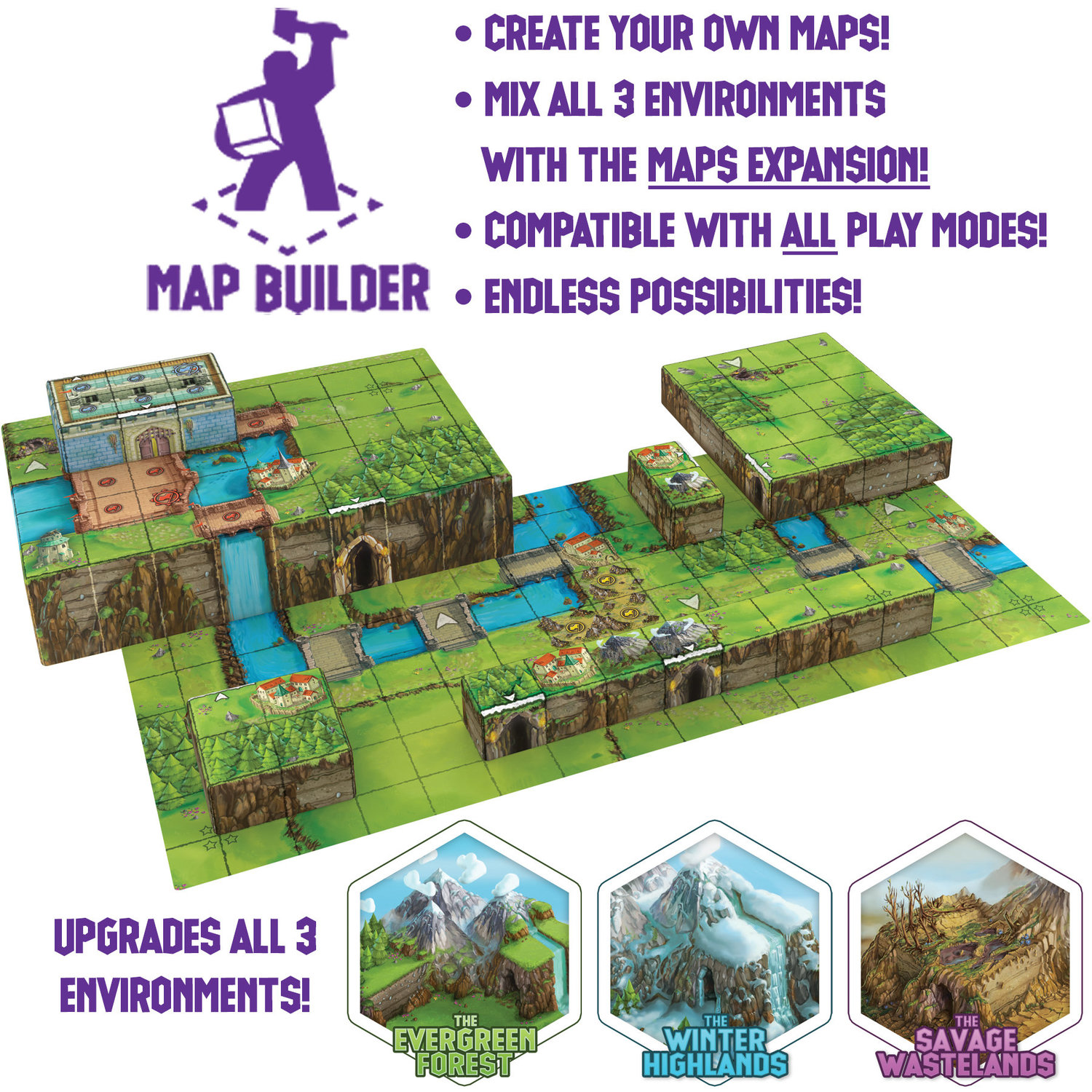 Tiny Epic Tactics Maps Expansion - Gamelyn Games - More Fun Faster